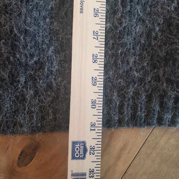 Vintage Kitty Hawk Oversize Sweater size Medium Gray Floral 80s Retro EUC Boho - Picture 11 of 11